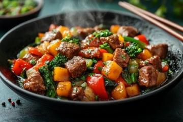 家常版牛肉炒面筋:香濃美味一飽口福