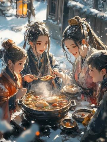 美女與美食的冬日戀歌:火鍋里的詩篇