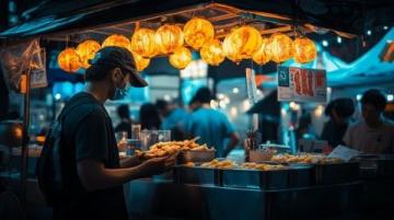 深夜長沙揚帆夜市:95后白領直播夜經濟狂歡