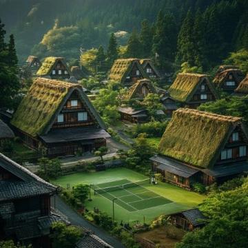 岐阜縣的小村莊 白川鄉(xiāng)