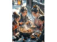 美女與美食的冬日戀歌：火鍋里的詩篇