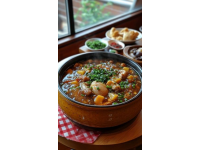 豬蹄燉黃豆是一道色香味俱全的傳統美食，深受人們的喜愛,這道菜不僅口感豐富