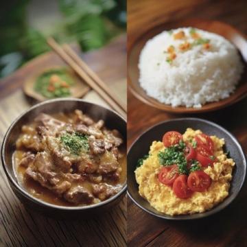 家常菜譜:豆角燒茄子、辣椒炒雞蛋、肉沫油煎豆腐做法分享