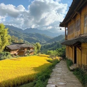 哈尼梯田吃了臘肉下山，再來建水吃豆腐