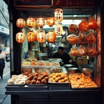 廣州夜景繁華迷人,美食街區(qū)游客如織享特色佳肴