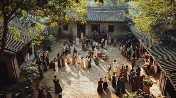 水鄉(xiāng)老街里的千年魚塘廟會(huì)