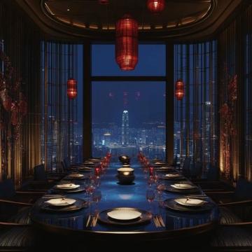 深圳43層空中餐廳:享絕美南山全景,美食盛宴浪漫黃昏時光