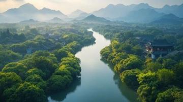 騰沖是一個真正望得見山、看得見水的地方，城市綠化帶來清新空氣