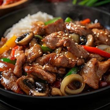 香辣可口的家常辣椒炒鴨肉