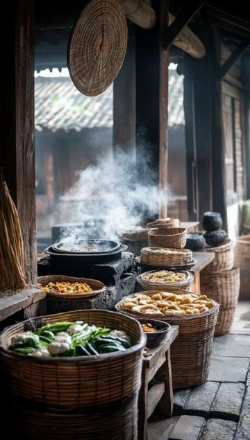 來到甘坑小鎮(zhèn),不單單可以了解客家文化,還可以品嘗到客家美食