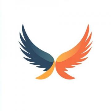 簡潔現代風格的Logo設計:飛翔雀鳥寓意美食探索精神