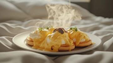 微波爐版蝦仁班尼迪克蛋EggBenedict