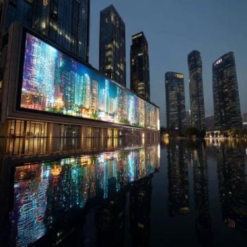 夜幕下的杭州河坊街美景