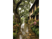 雨中的南寧，蔓越莓香滿街巷，歷史文化街區戲院外盛放