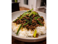 青椒干子肉絲