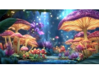 收到女兒贈送的靈芝，漫步小區欣賞花景，感嘆生命與情感的真諦
