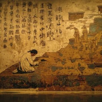 唐代書(shū)法家馮承素為其父馮師英撰寫(xiě)的墓志銘，珍藏于陜西省碑林博物館