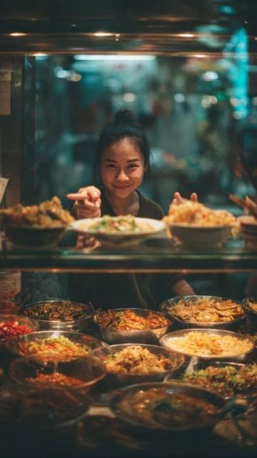 女孩路邊吃炒飯遇到流浪漢，她的反應(yīng)溫暖人心