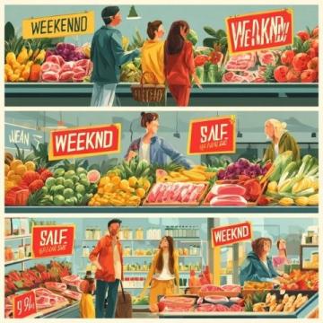 晚市購物驚喜:帶娃散步偶遇“天仙配”促銷,蔬菜肉品超值優惠