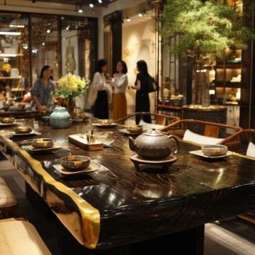 今天，我從杭州西湖旅游，專門乘車到河坊街素滿香素食自助餐店就餐