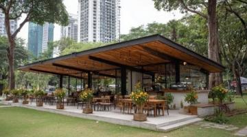 
都市露營(yíng)餐廳：原木綠意中感受野趣美食之旅