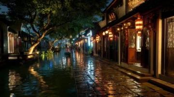 眉山市東坡水街穿越千年的詩意畫卷