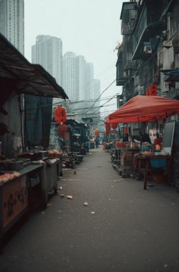 廈門僑福城居民社區的海鮮大排檔