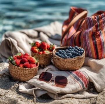 夏日的溫情是大自然給予我們的禮物，帶來陽光燦爛、風(fēng)暖和、水果甜美。