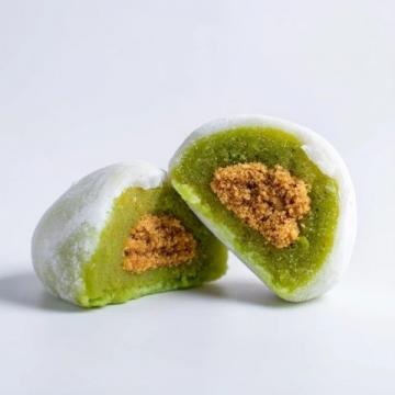 無需廚師機的美味:抹茶麻薯肉松包,柔軟彈牙,簡單易做!