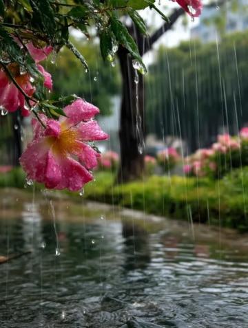 雨水帶來涼爽天氣,適合外出逛街