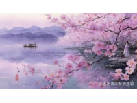 桃花湖度假水域風(fēng)光，風(fēng)格文案任你挑選