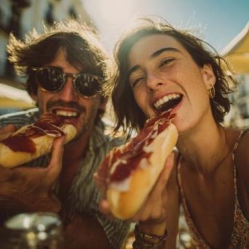 美食和閨蜜的文案：讓我們一起嗨翻天，品味生活的美味！