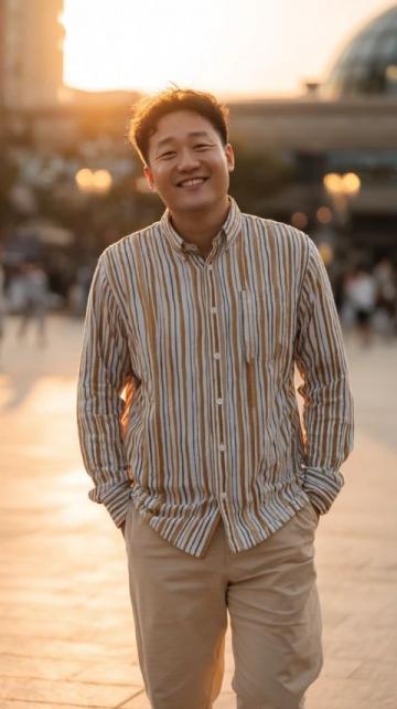 陸毅攜家人回哈爾濱老家探親