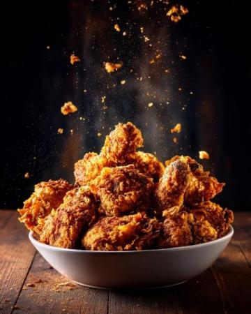 香酥炸雞翅外酥里嫩,一口咬下滿滿的幸福感!