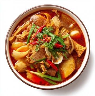 河南風味扣碗酥肉美食