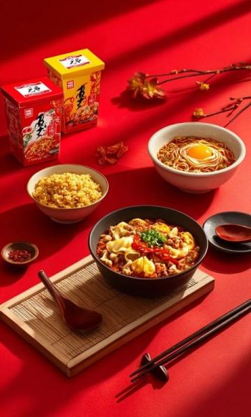 重慶小面、魚片、涪陵榨菜、酥肉、擔擔面等
