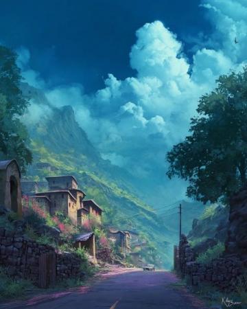 夏日午后的幻覺:張解放眼中的扭曲柏油路