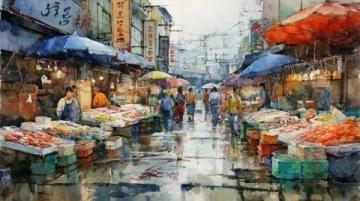 青島最大的集市——南村大集,展示本地人的生活場景