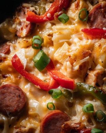 快手香腸土豆燜飯：簡單美味，懶人首選