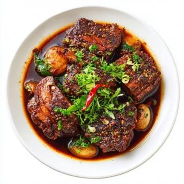 河南風味扣碗酥肉美食