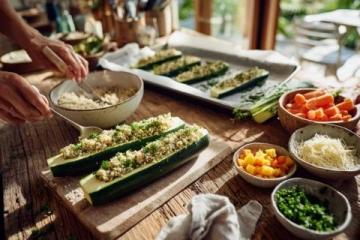 荷月豐收日:自然生長的美味黃瓜、蔥和線椒采摘記