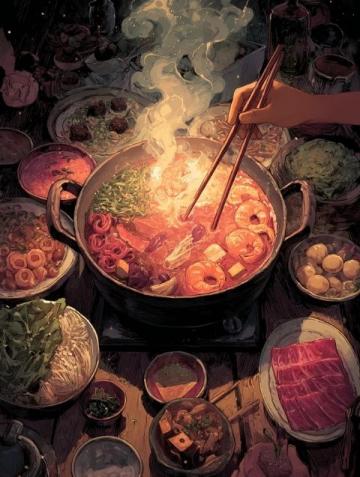 北京亞運村火鍋，沙蔥羊肉很特別很香！逛考古博物館，突然就想吃涮肉了