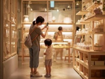 重慶磁器口:女子攜子逛街巧遇糖果店促銷活動
