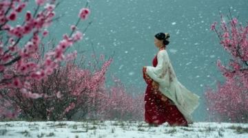秦孟祿夫婦回高密賞梨花，共游春日美景故鄉情深