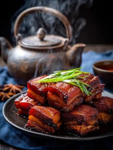河南風味扣碗酥肉美食