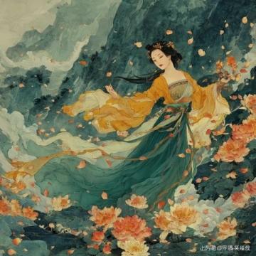 劉曉君牡丹畫作賞析：國香、紫云圖與荷塘韻色