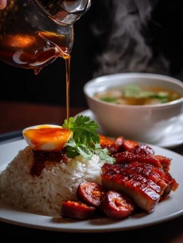 河南風味扣碗酥肉美食