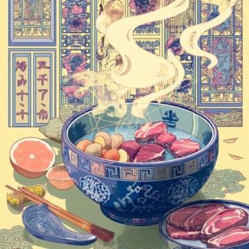 陜西關中：暑日趣食“攪團