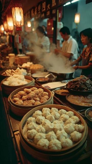 廈門僑福城居民社區(qū)的海鮮大排檔