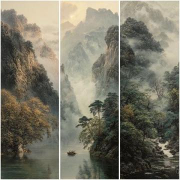 平山清風峽,人少景美,沒有過多雕飾的原生態山谷。因地勢生態原因,空氣十分清新